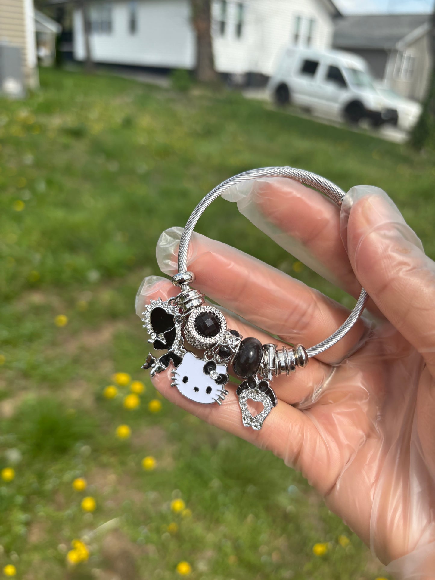 Black Hello Kitty Bracelet