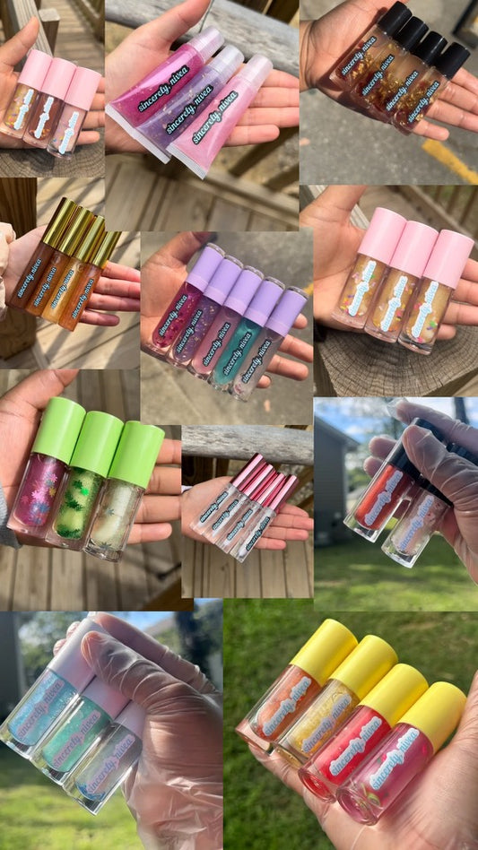 Customized Lipglosses or Lip-oils